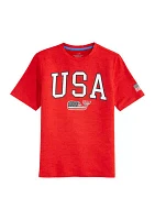 Boys 8-20 Short Sleeve USA Graphic T-Shirt