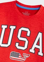 Boys 8-20 Short Sleeve USA Graphic T-Shirt