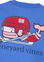 Boys 8-20 Santa Pond Hockey Whale Pocket T-Shirt