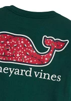 Boys 8-20 Santa Whale Fill Long Sleeve Pocket T-Shirt