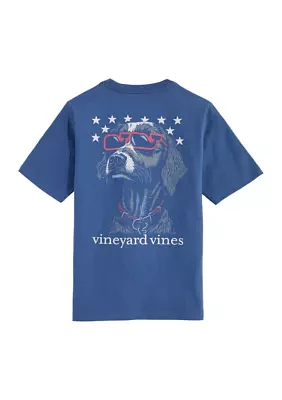 Boys 8-20 Americana Dog Short Sleeve Graphic T-Shirt