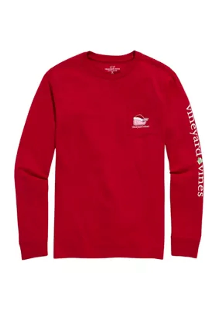 Boys 8-20 Santa Long Sleeve T-Shirt