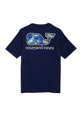 Boys 8-20 Whale Fill Short Sleeve Pocket T-Shirt