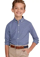 Boys 8-20 Classic Fit Gingham Shirt