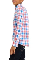 Boys 8-20 Plaid On the Go Nylon Shirt