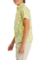 Boys 8-20 Printed Short Sleeve Shirt