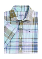 Boys 8-20 Short Sleeve Madras Plaid Shirt