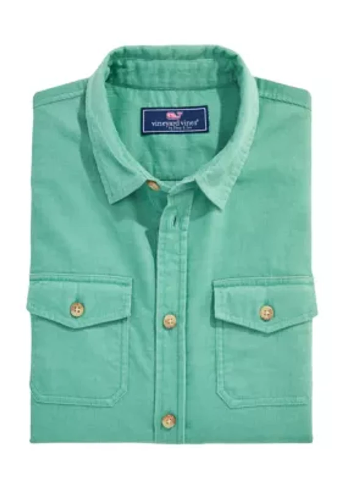 Boys 8-20 Fine Whale Corduroy Button Up Shirt