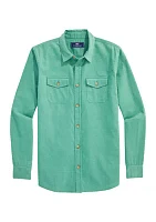 Boys 8-20 Fine Whale Corduroy Button Up Shirt