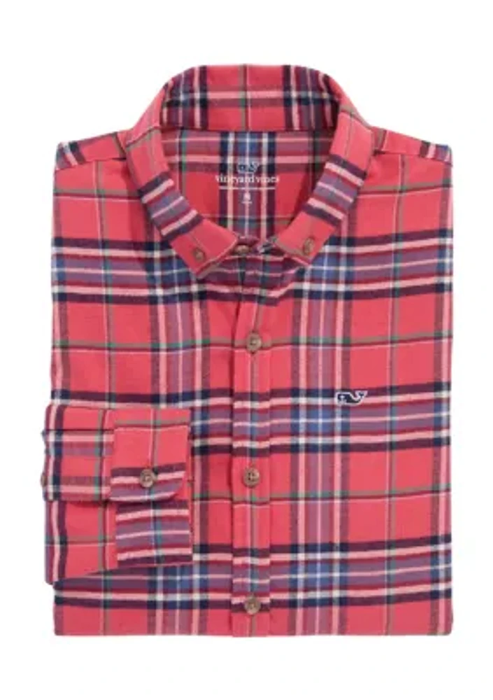 Boys 8-20 Brushed Flannel Shirt