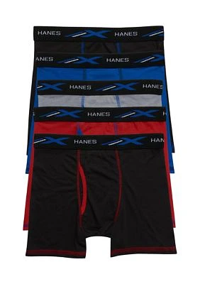 Boys Set of 5 Printed Boxer Briefs