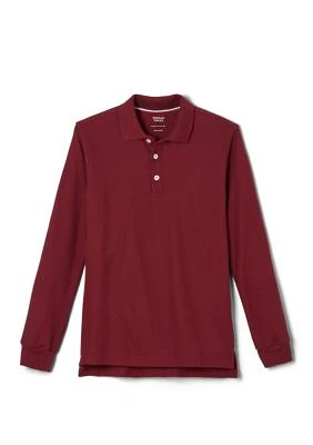 Boys Long Sleeve Piqué Polo Shirt