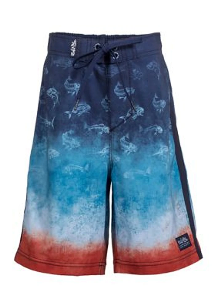 Boys 8-20 Ameritude Swim Trunks