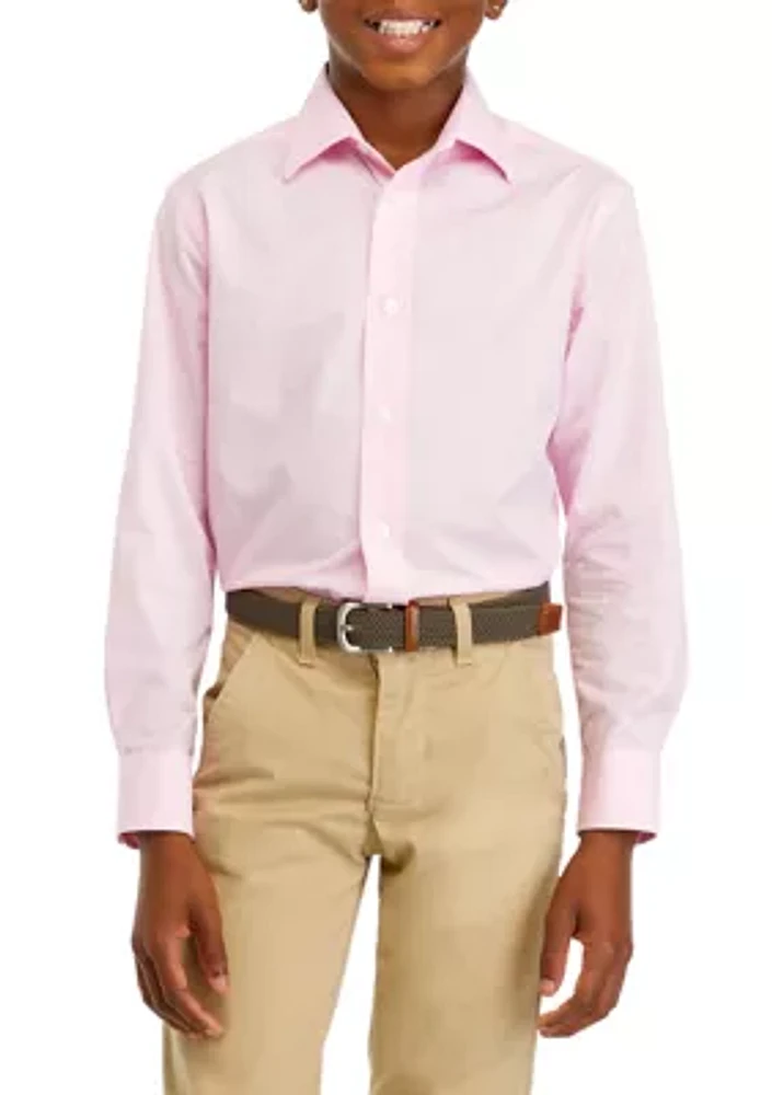 Boys 8-20 Solid Dress Shirt