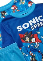 Boys 4-10 Sonic Printed Pajama Set