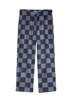 Girls Gray Check Pajama Pants