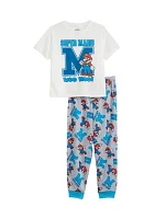 Boys 4-7 Graphic Pajama Set