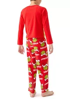 Boys 4-7 Holiday Pajama Set