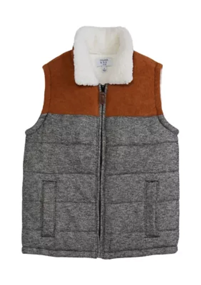 Boys 4-7 Quilted Cozy Vest