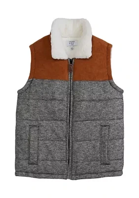 Boys 4-7 Quilted Cozy Vest