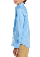 Boys 8-20 Woven Poplin Shirt