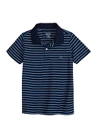 Boys 4-7 Short Sleeve Singe Stripe Performance Polo Shirt