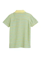 Boys 4-7 Short Sleeve Single Stripe Performance Polo Shirt