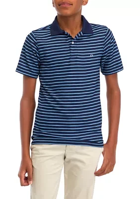 Boys 8-20 Short Sleeve Stripe Polo Shirt