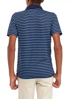 Boys 8-20 Short Sleeve Stripe Polo Shirt