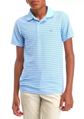 Boys 8-20 Striped Performance Polo Shirt