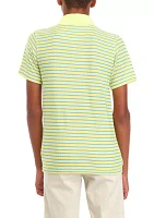 Boys 4-7 Short Sleeve Stripe Polo Shirt