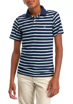 Boys - Short Sleeve Stripe Polo Shirt