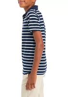 Boys - Short Sleeve Stripe Polo Shirt