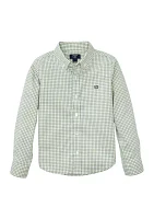 Boys 4-7 Long Sleeve Woven Gingham Shirt