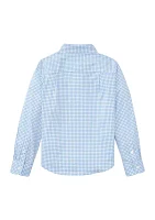 Boys 4-7 Long Sleeve Woven Gingham Shirt