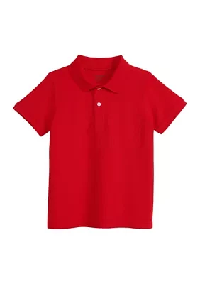 Boys 4-7 Short Sleeve Solid Piqué Polo Shirt