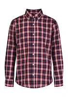 Boys - Woven Brushed Twill Button Down Shirt