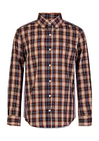 Boys 8-20 Woven Brushed Twill Button Down Shirt