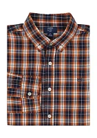 Boys 8-20 Woven Brushed Twill Button Down Shirt