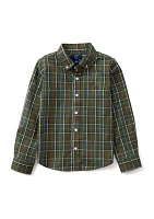 Boys 4-7 Printed Button Down Shirt