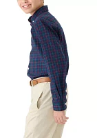 Boys 8-20 Poplin Plaid Shirt