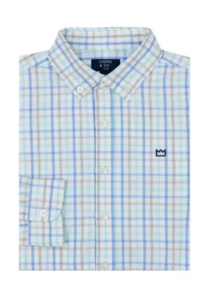 Boys 8-20 Woven Poplin Shirt