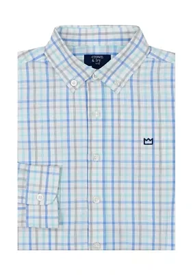 Boys 8-20 Woven Poplin Shirt