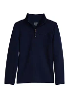 Boys 4-7 Solid Quarter Zip Pullover