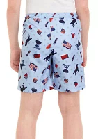 Boys 8-20 Printed Swim Trunks