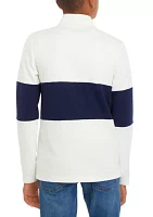 Boys 8-20 Color Blocked 1/4 Zip Sweater