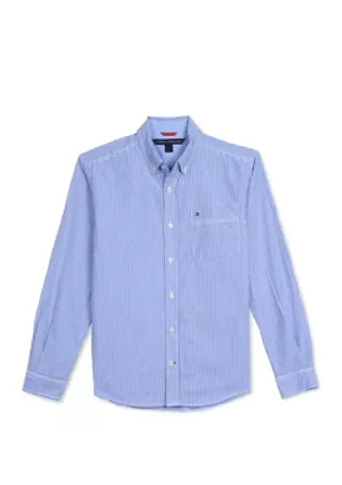 Boys 8-20 Striped Woven Shirt