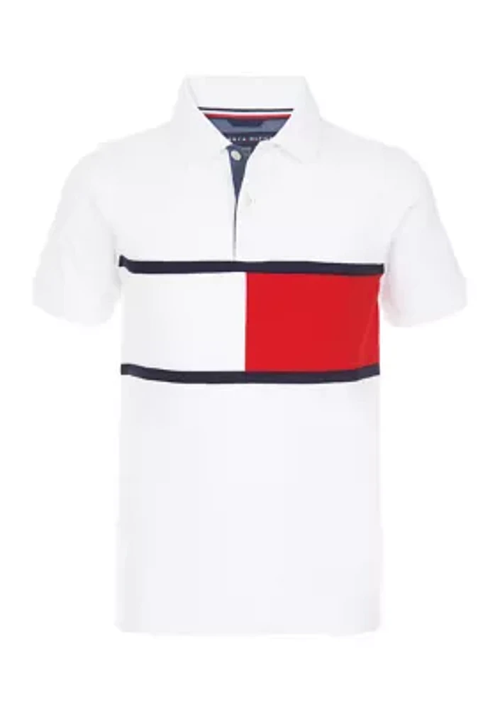 Boys 8-20 Logo Flag Polo Shirt