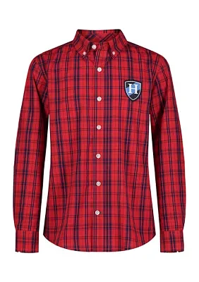 Boys 8-20 Plaid Button Down Shirt