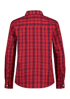 Boys 8-20 Plaid Button Down Shirt